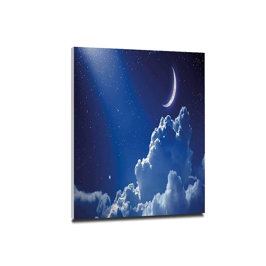 Amazon｜夜の空 手すき 和紙 アートパネル 40x50cm 木製パネル付