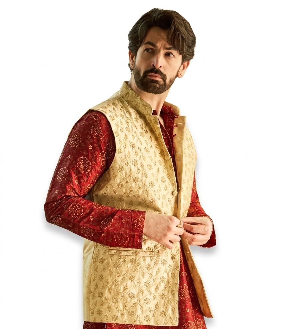 sojanya (Since 1958, Men's Silk Fancy Border Dhoti-picture-45