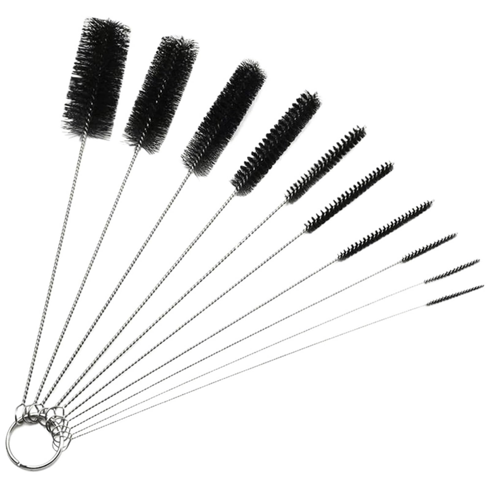 scovolino per bottiglie 10 pezzi di pulizia for tubi for bottiglie, piccole spazzole for lunghe, spazzola in paglia nylon