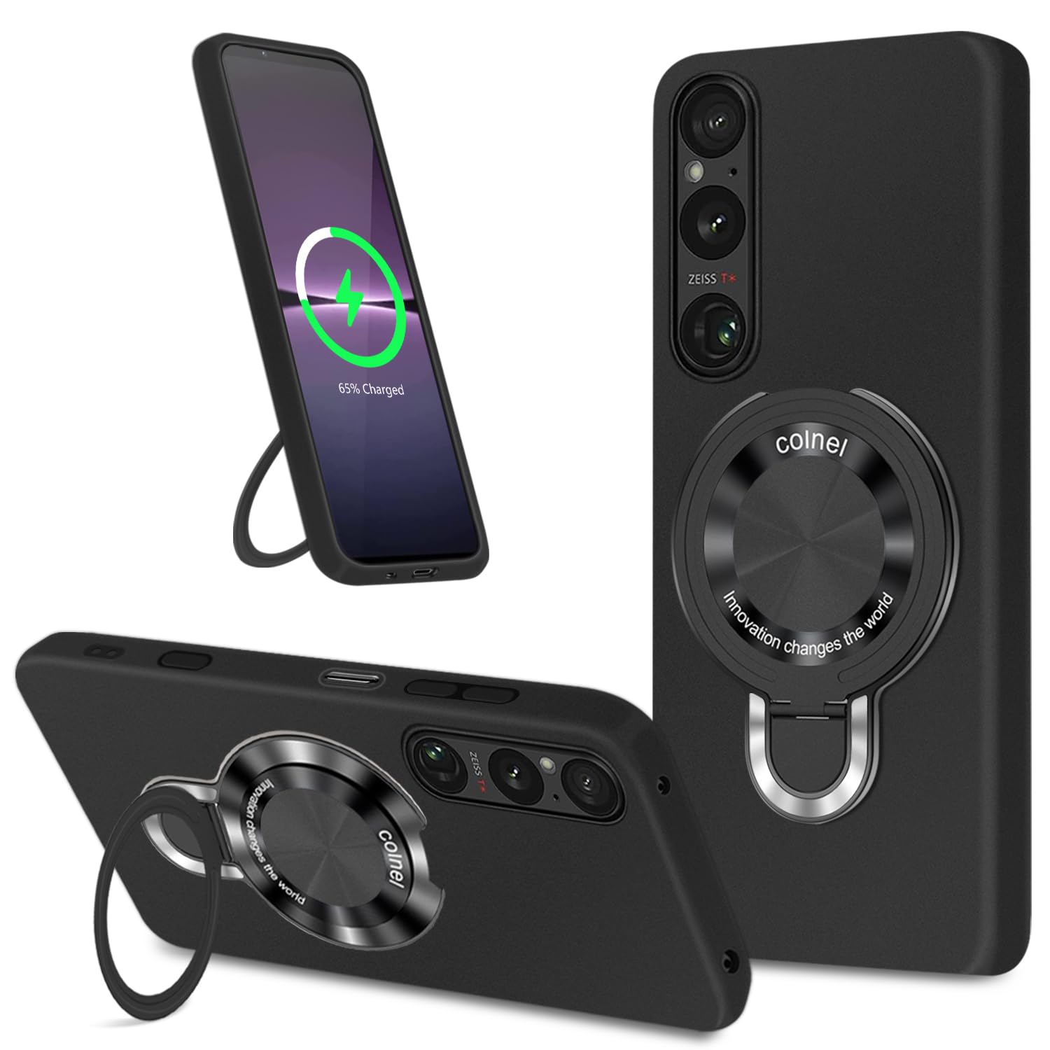 Xperia 1 V 本体 純正ケース ガラスフィルム magsafeリング付き Xperia 1 V 本体 純正ケース ガラスフィルム magsafeリング付き