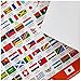 Little Wigwam Flags and Capitals No Tear Guarantee Educational Poster (60 x 42cm), Living Room