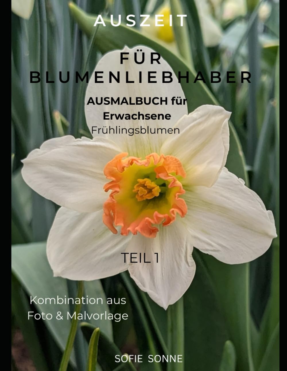 Auszeit für Blumenliebhaber: Ausmalbuch Frühlingsblumen Teil 1