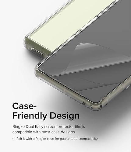 Miniatura 9 de Ringke [Paquete de 2 películas dobles fáciles compatibles con Google Pixel 7, protector de pantalla de alta calidad con kit de fácil aplicación