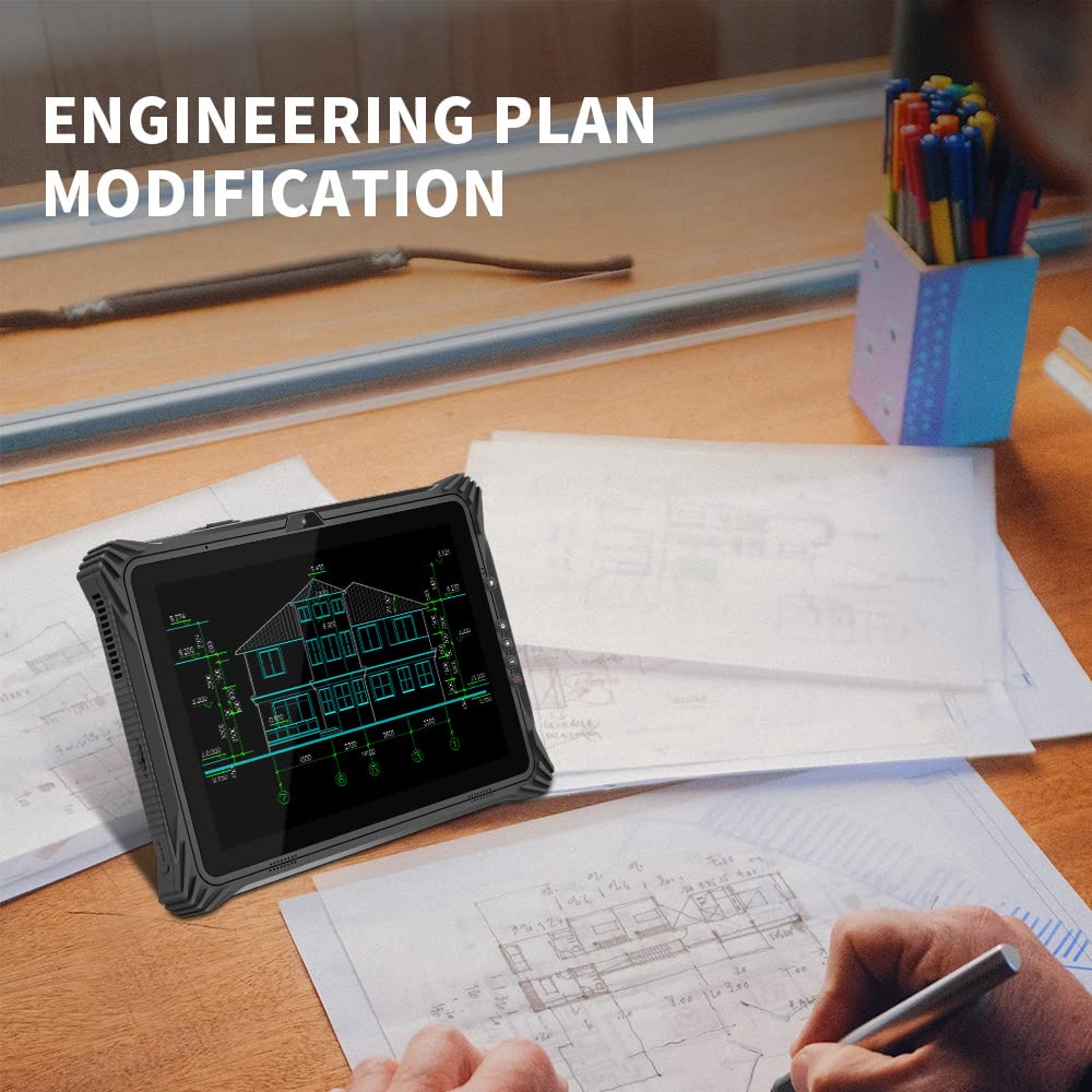 12,2" Industrial Rugged Tablet do zastosowań mobilnych w firmie, wytrzymały ekran dotykowy tablet PC z BT, 4G, GPS, WiFi, IP65, podwójny akumulator (Windows 8GB 128GB)