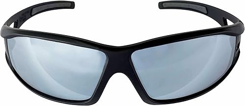 Miniatura 3 de 3M Gafas de seguridad con espejo plateado, montura negra, acento gris, lente antivaho y resistente a los arañazos