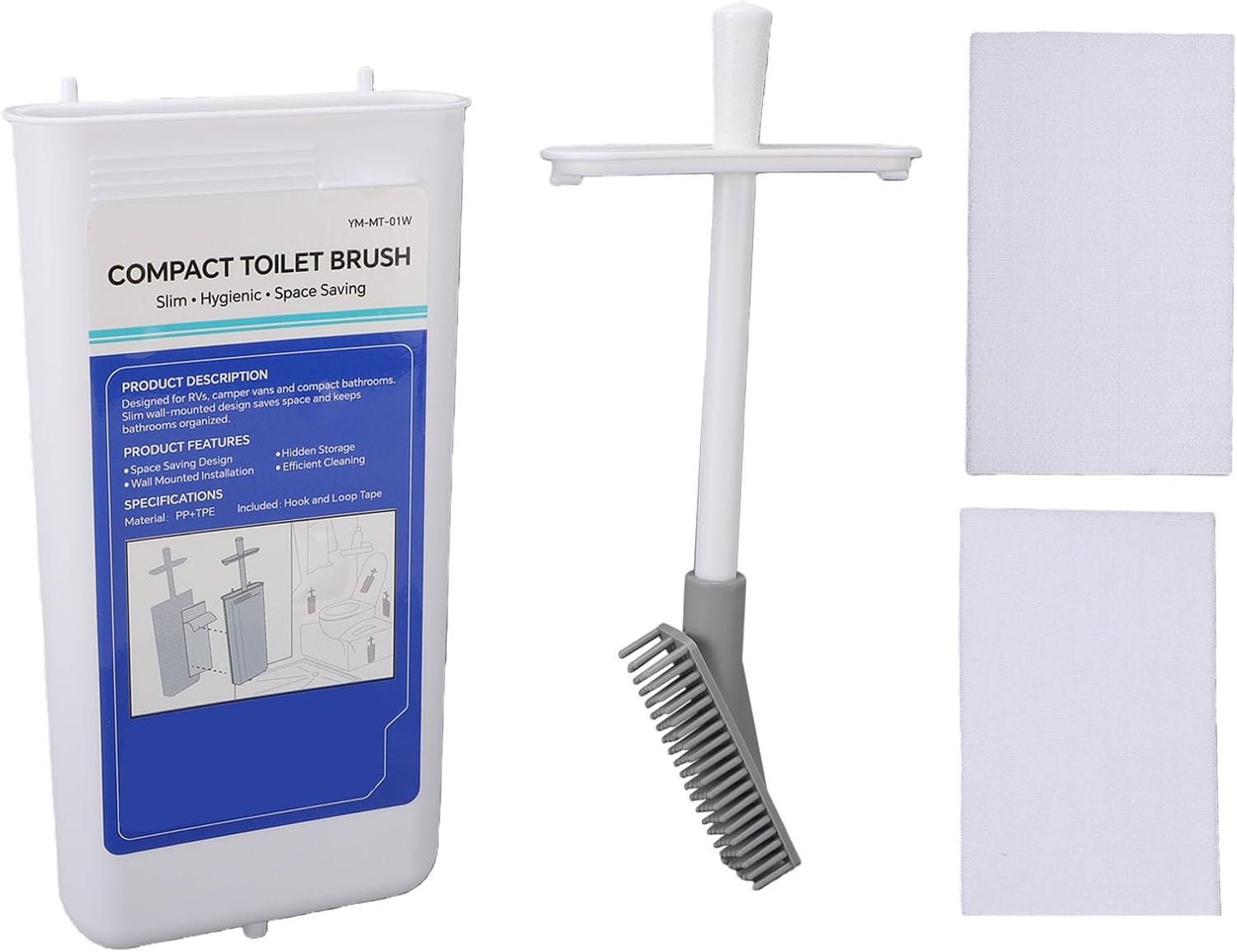 banapoy RV Toilet Brush and Holder Wall Mounted Space Saving