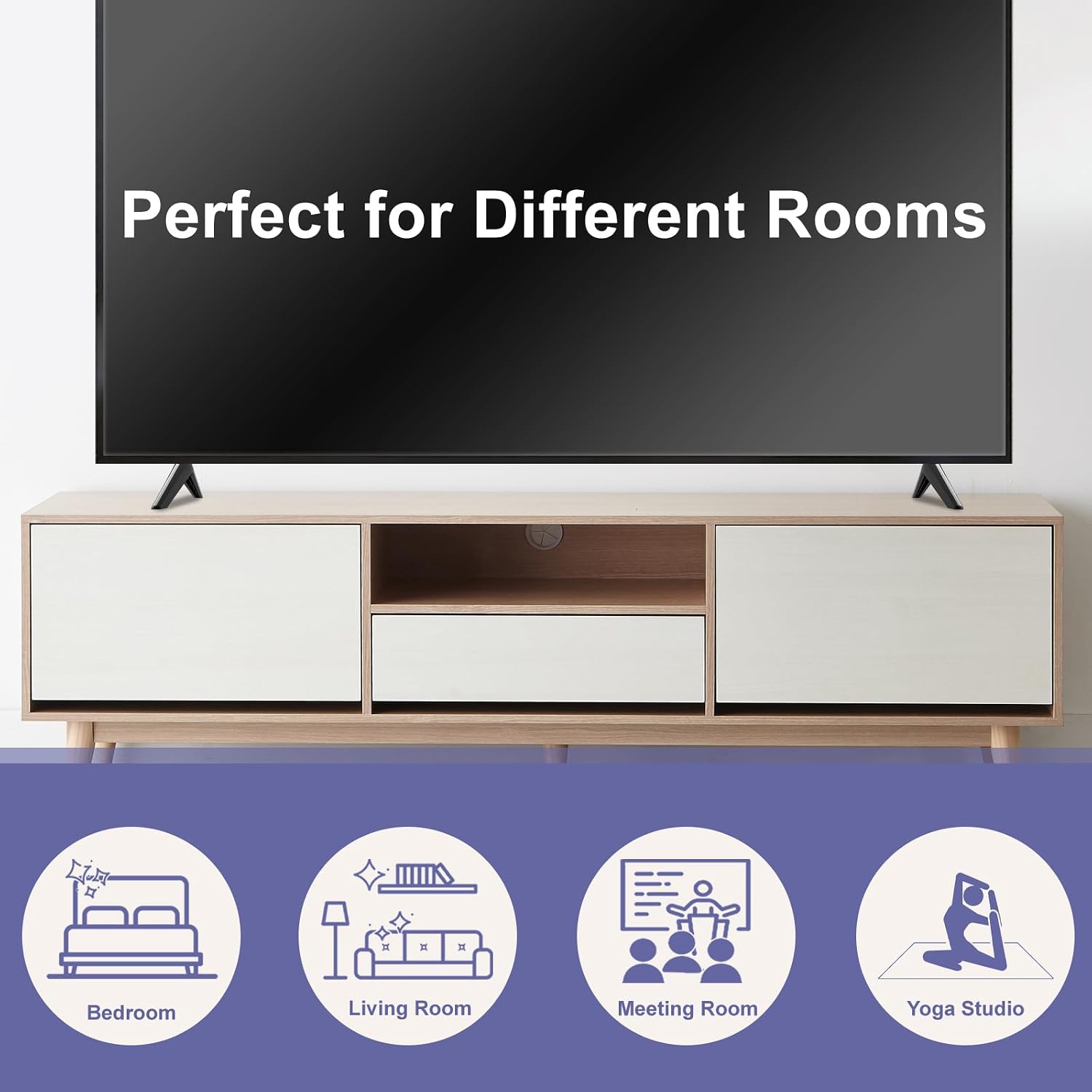 TV Stand for Sharp TV Legs Replacement, Non-Universal Fit, Please Check Compatibility in Description and Images, TV Legs for Sharp TV Stand Legs with Screws