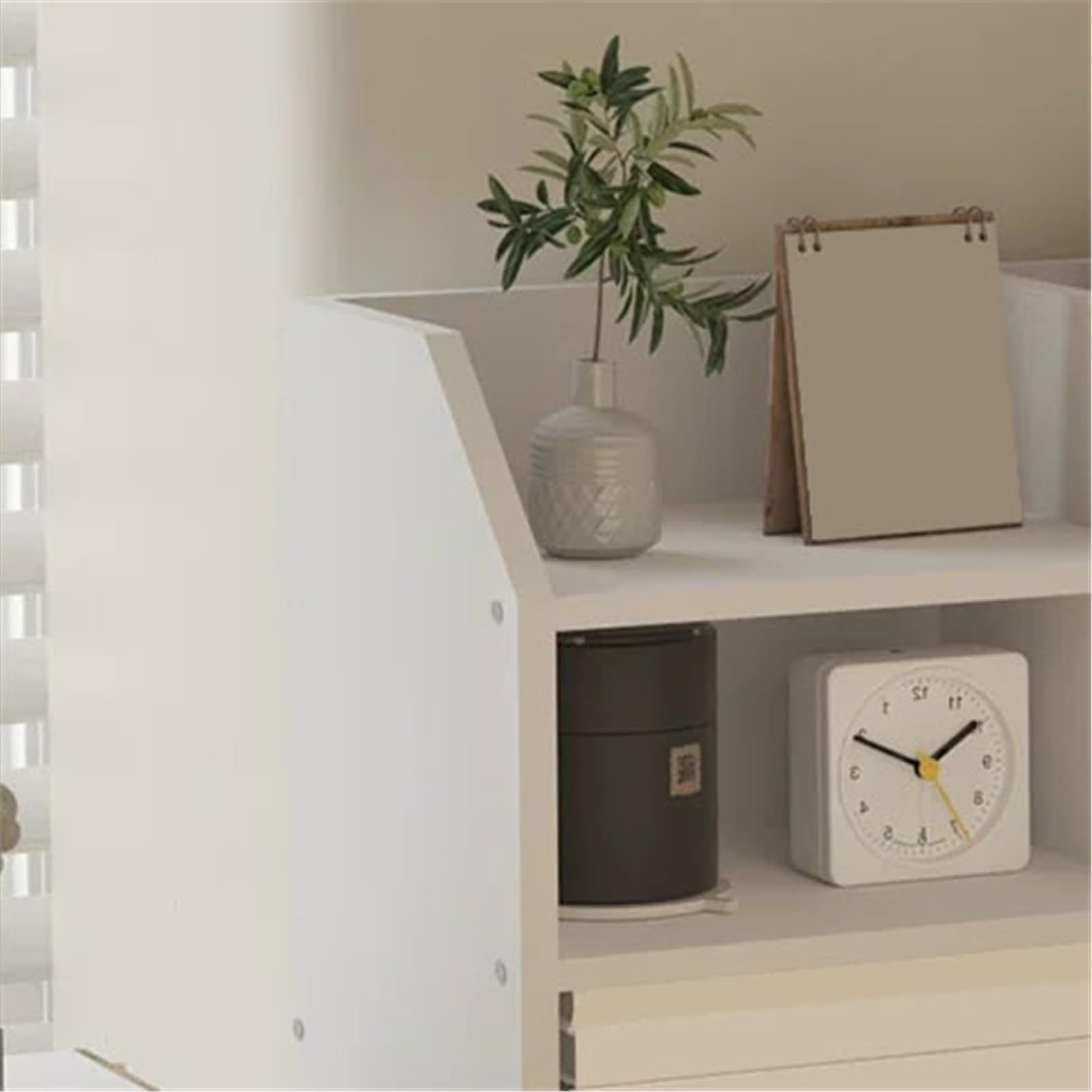Lagerregale Desktop 3-Tier Density Board Bücherregal Home Minimalismus Multifunktionales Arbeitsplatten-Aufbewahrungsregal Bücherregal
