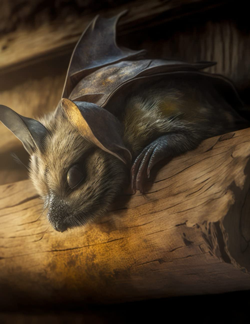 Independently published lazy bat cartoon sketchbook