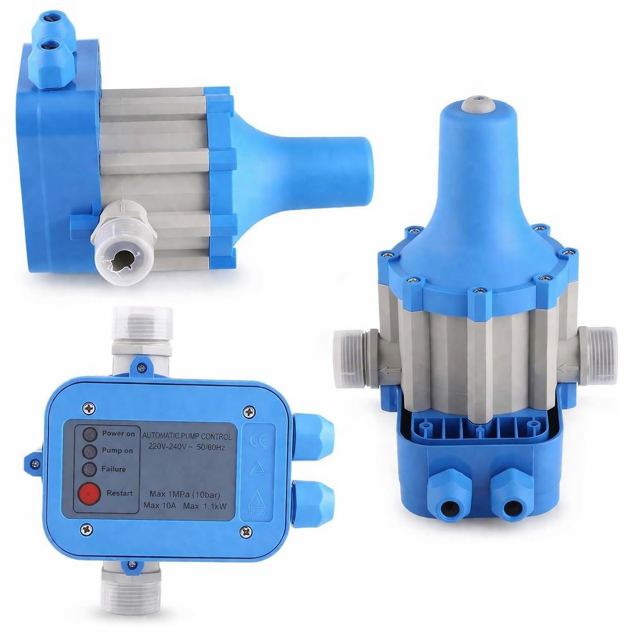 Press Control Regolatore di Pressione Elettronico 2.2 Bar Pompa Acqua Controller Automatico per Elettropompa 1” 220 V ~ 240V per Sistemi idrici Domestici