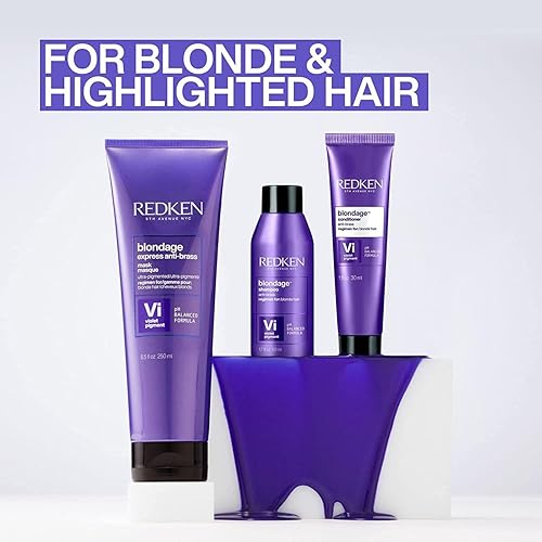Miniatura 4 de Redken Blondage Color Depositing Purple Conditioner  Hair Toner For Blonde Hair  Neutralizes Brass  Moisturizes Hair  With Pure Violet Pigments