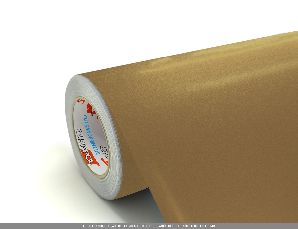Aufkleber » Dieses Chaos ist streng nach Feng-Shui ausgerichtet, 190x80,3cm, Gold Metallic • Dekoaufkleber/Autoaufkleber/Sticker/Decal/Vinyl