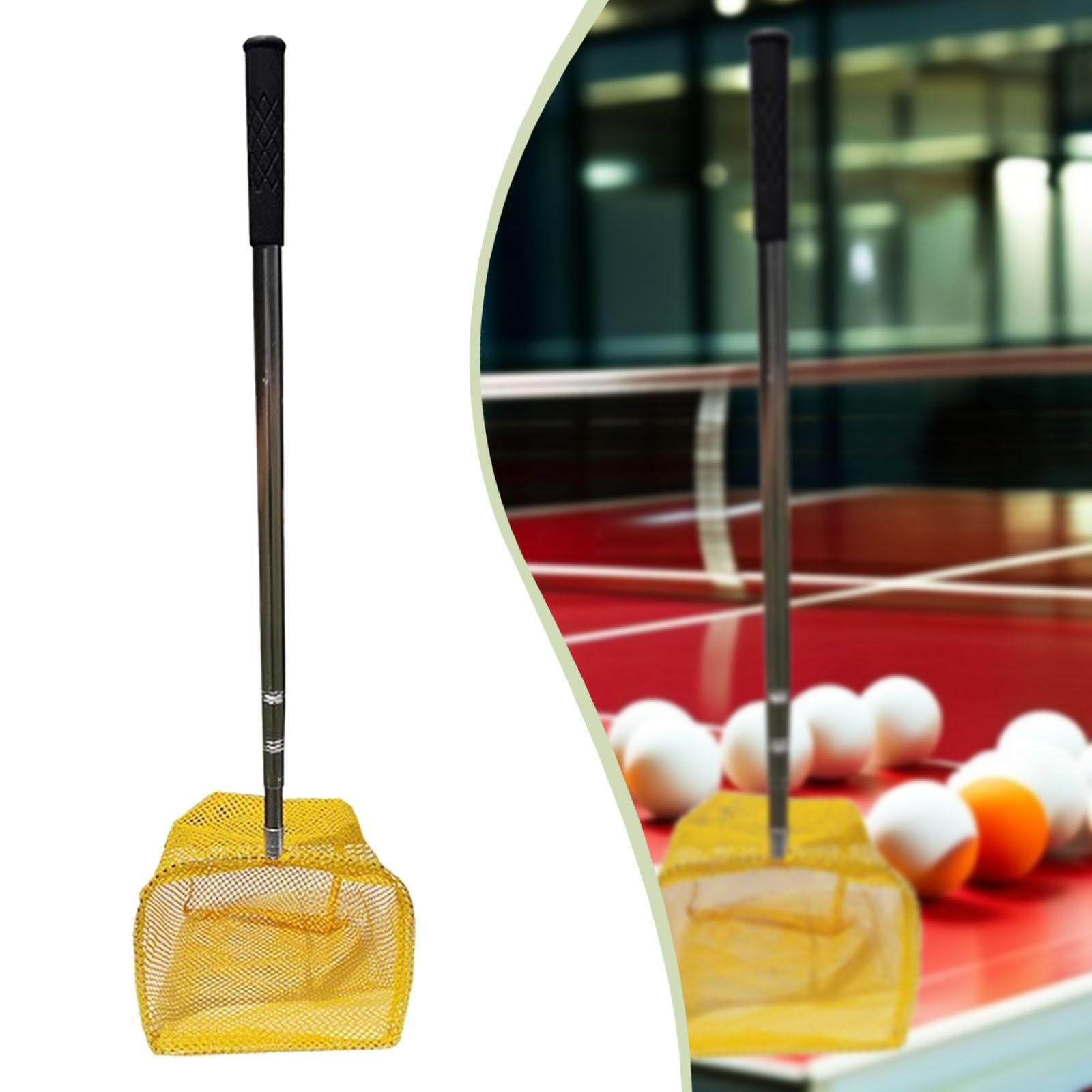 Milageto Ramasse-balles de Tennis de Table avec Filet, Sac télescopique Portable réglable