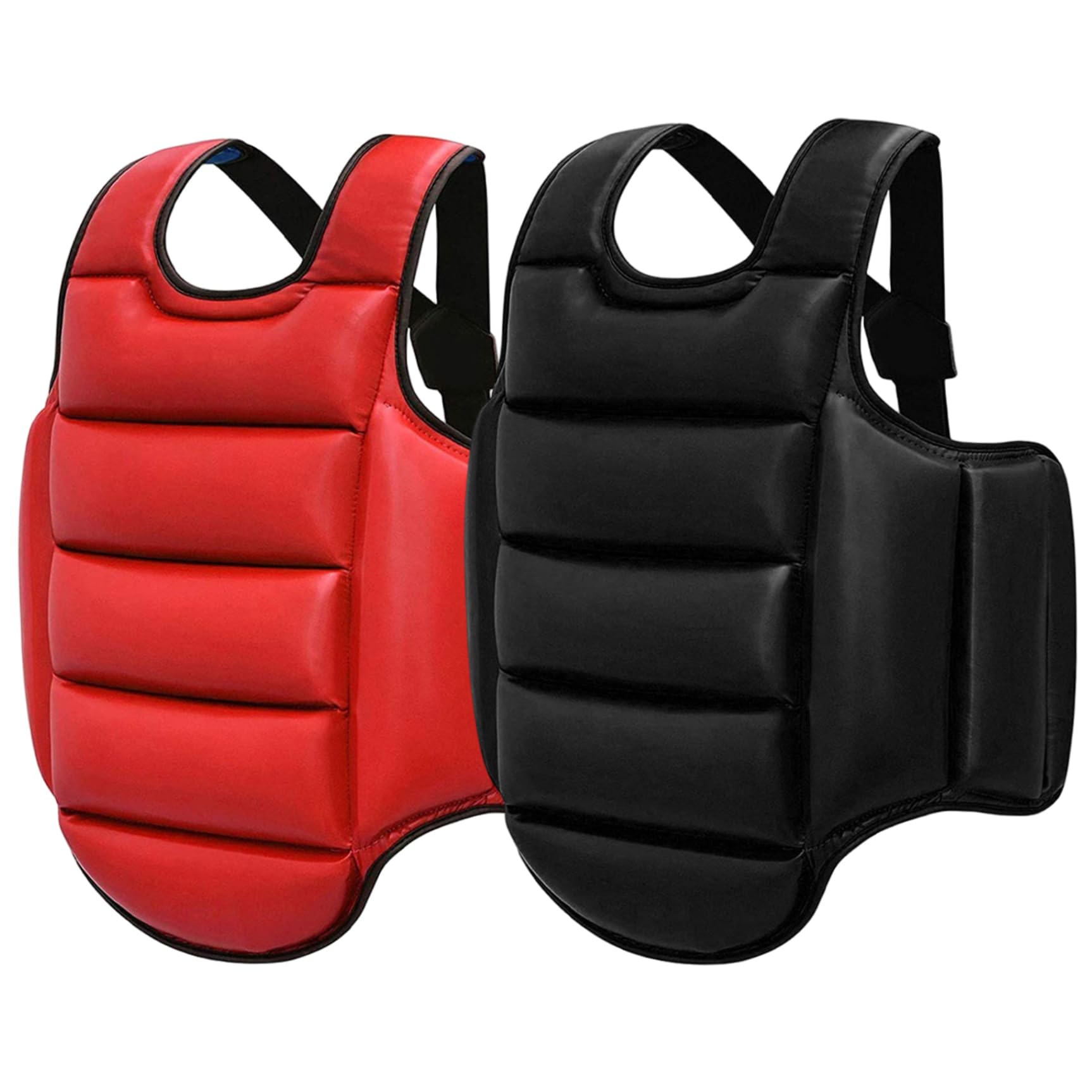 Boxing Body Protector, Reversible Chest Protector, Adjustable Taekwondo Sparring Gear, Sponge Boxing Training Equipment Red & Blue| Gear