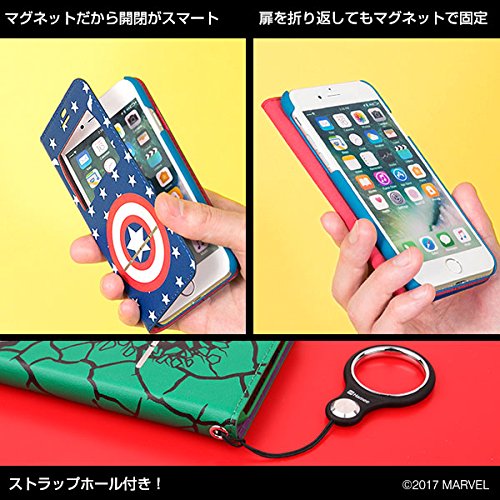 Amazon.co.jp: MARVEL iPhone SE 2020 第2世代/8/7 ケース 手帳型 窓