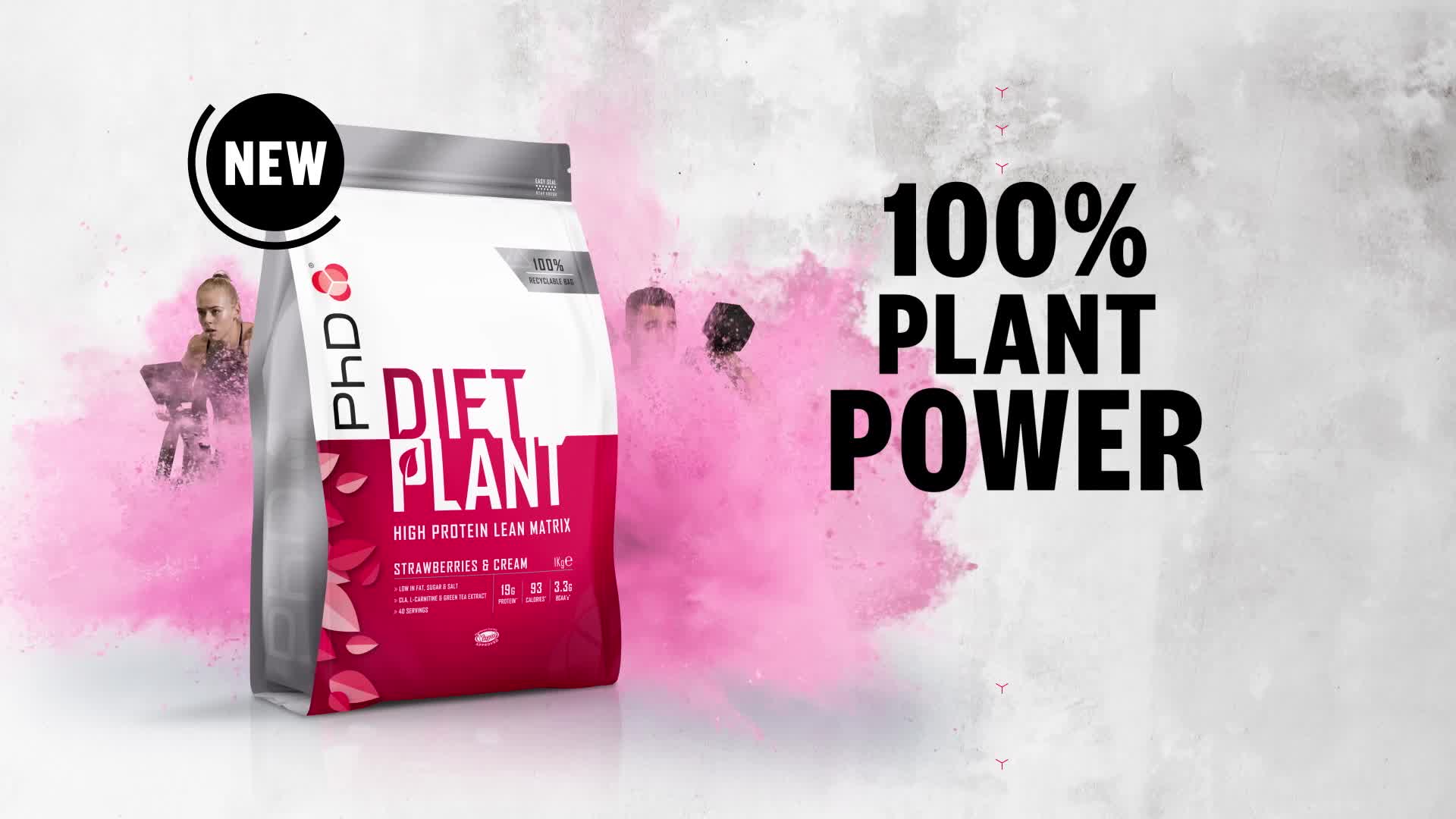 PhD Nutrition Diet Plant, High Protein Lean Matrix, Vegan Diet