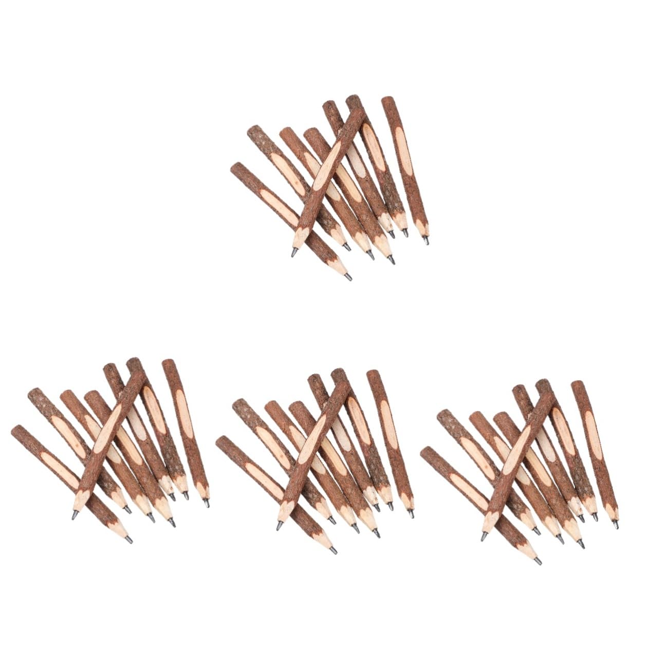 Lurrose 4 Set Di Matite Artistiche in Legno Naturale Matite Rustiche in Legno Naturale Per Scuola Asilo E Ufficio 8 Pezzi*4