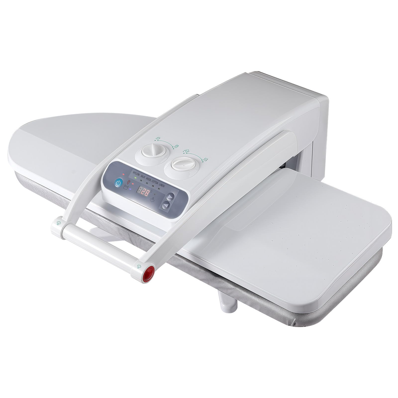 BANGBANGJI 1600W Presse à Repasser à Vapeur Intelligente, Grande Presse 26" avec 5 Réglages Tissu & Fonction Vapeur, 110 lbs De Pression, Arrêt Auto, pour Maison & Bureau