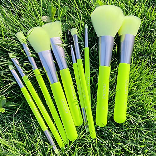 image for Docolor Makeup Brushes 10Pcs Makeup Brush Set Premium Synthetic Powder