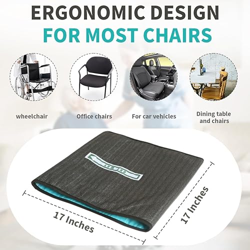 Miniatura 2 de Cojín tubular de asiento unidireccional, almohadilla antideslizante para prevención de caídas para ancianos o discapacitados en sillas de ruedas,