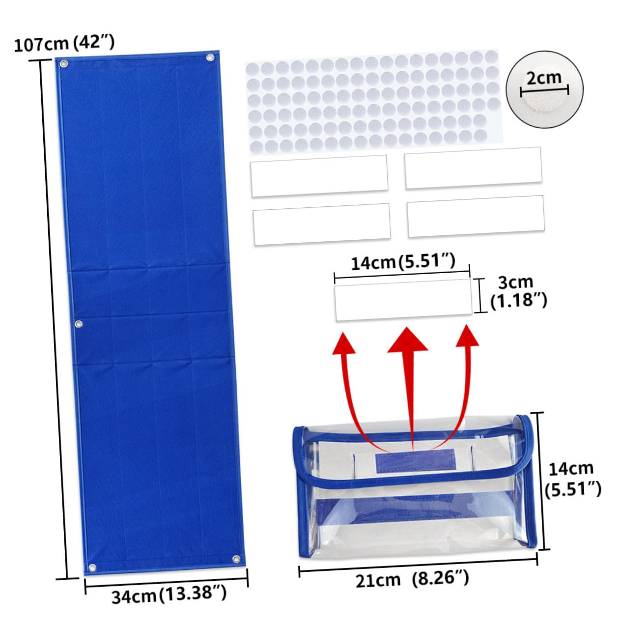 ERINGOGO Multi-use Felt Board for Preschool Classroom Decor Toddler Schedule Chart Communication Board