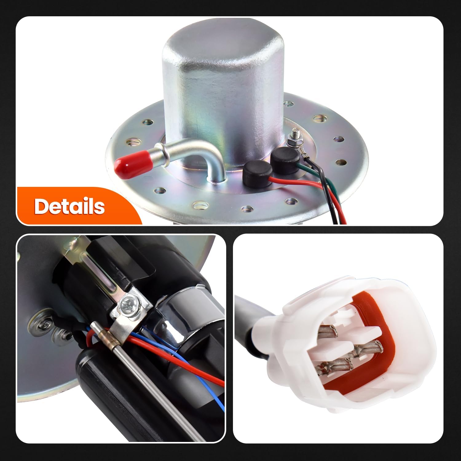 15100-35F20 Fuel Pump Module Assembly w/Fuel line Compatible with Suzuki GSXR 600 GSXR 750 2000-2003 Replace# 1510035F20 GSXR600 GSXR750 3-Pin Plug - Image 8