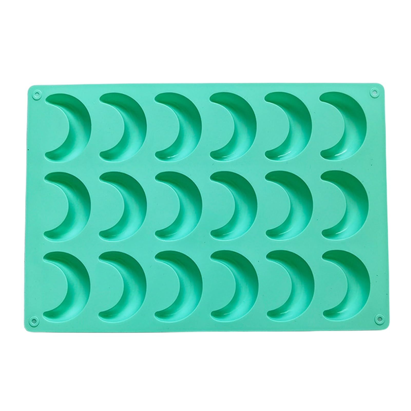 tedious Vanilla Kipferl Croissant Silicone Moulds | Croissants Cake Baking Tray | Chocolate Jelly Moulds Cake Tins for Baking | Croissant Baking Pan Cake Moulds for Baking Accessories (18 Cavities)