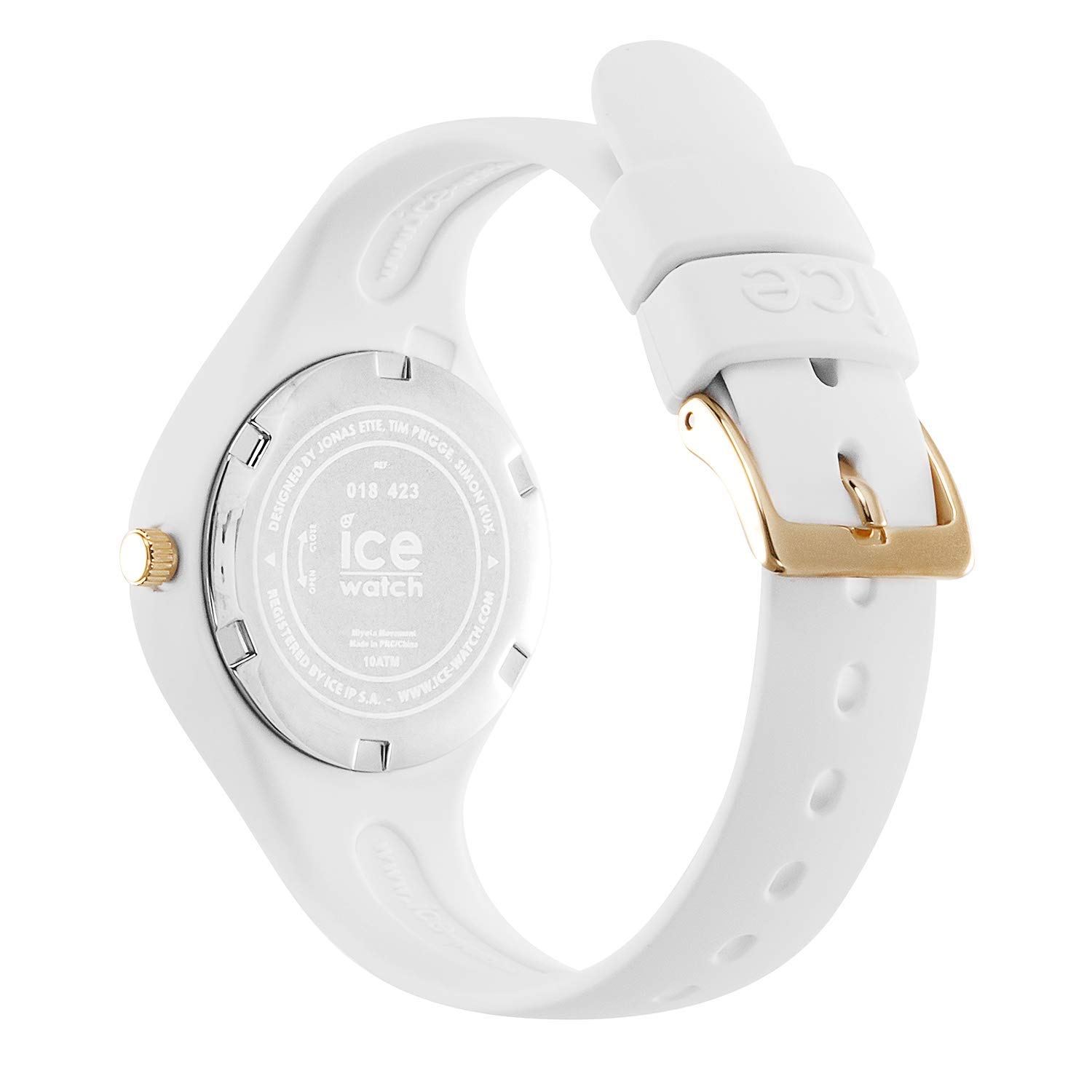 Ice-Watch - ICE fantasia Rainbow White – biały zegarek z silikonowym paskiem
