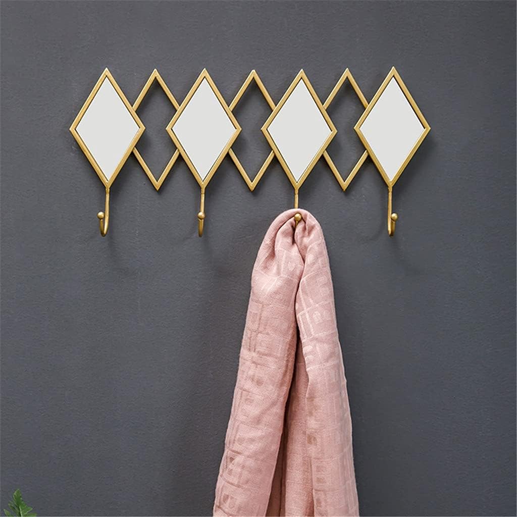 Nordic Hook Porch Hook Bathroom Bedroom Wall Home Door Hang Coat Hook Rack Wall Hanging (Size : 51x22.8cm) ()