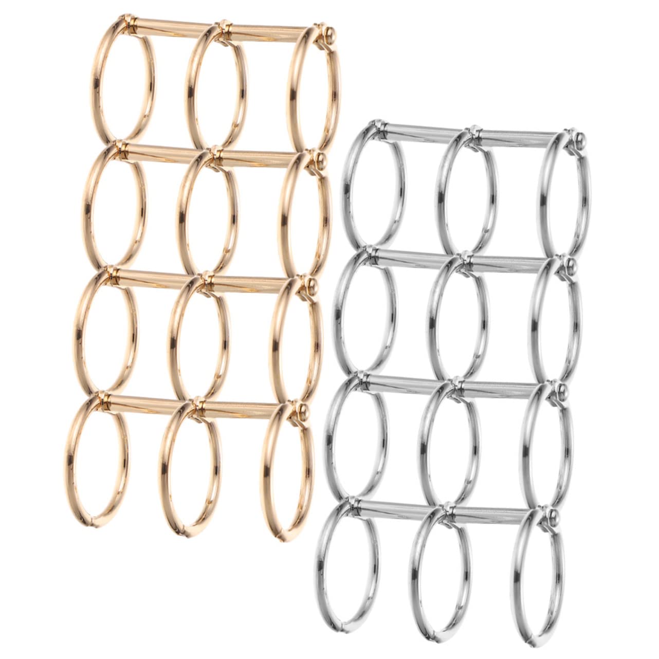 Gadpiparty 4 Set Anelli Di Carta in Metallo Raccoglitore Anelli Raccoglitori A Fogli Mobili Chiave Anello Anelli Di Metallo Per Flash Card Anelli Vincolanti Lega 8 Pezzi*4