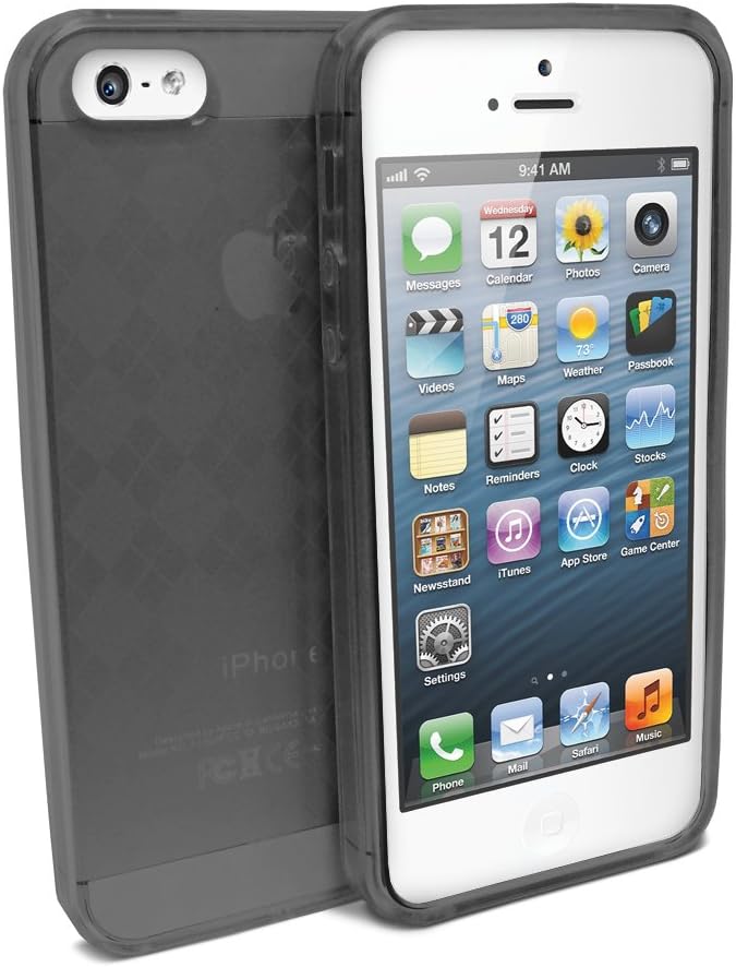 Lumii Ark TPU Checker Design Skin Case for the Apple iPhone 5 - Smoke