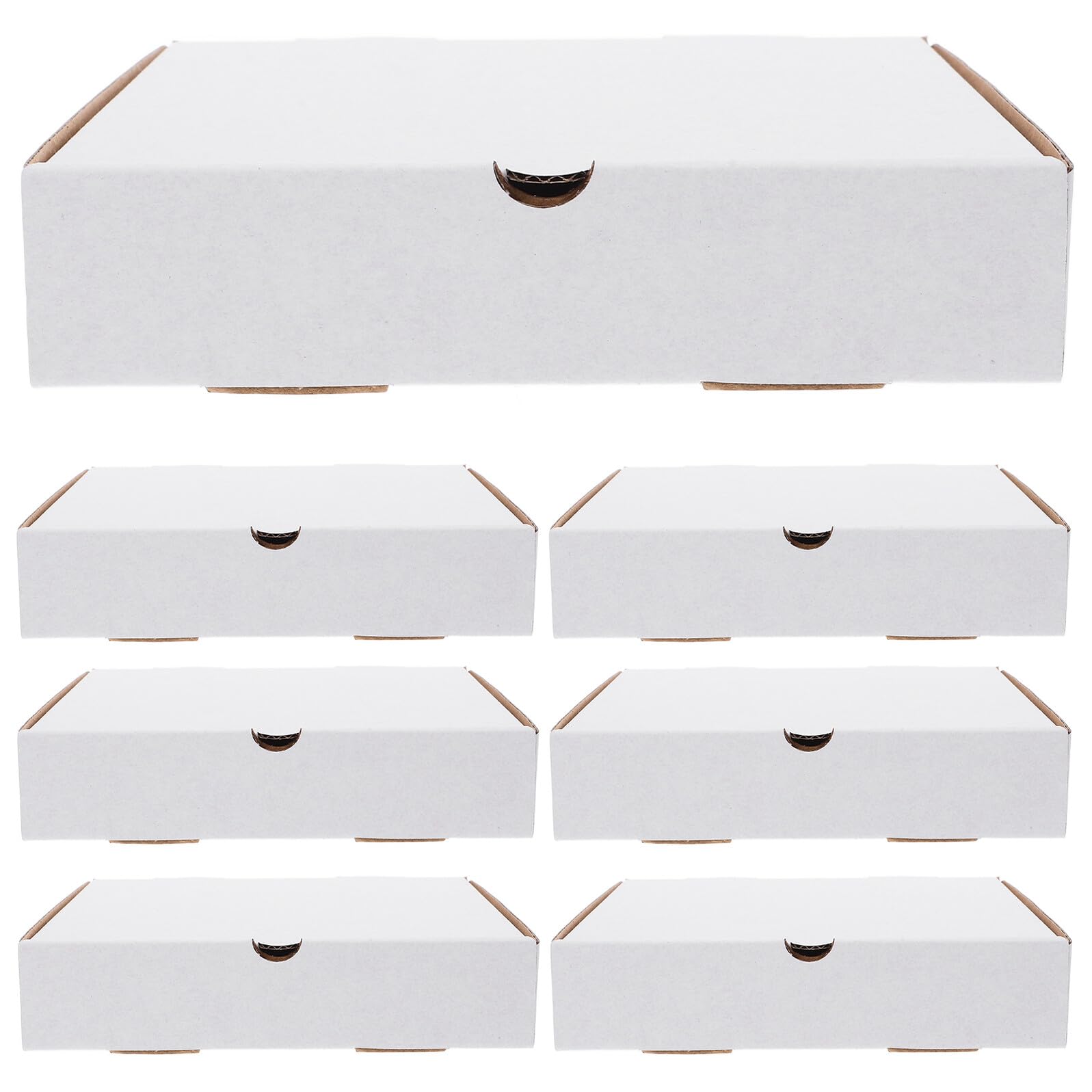 Mipcase 30 piezas Cajas Pizza Kraft Cartón Corrugado Reutilizable para Horno Embalaje para Llevar y Envío Seguro