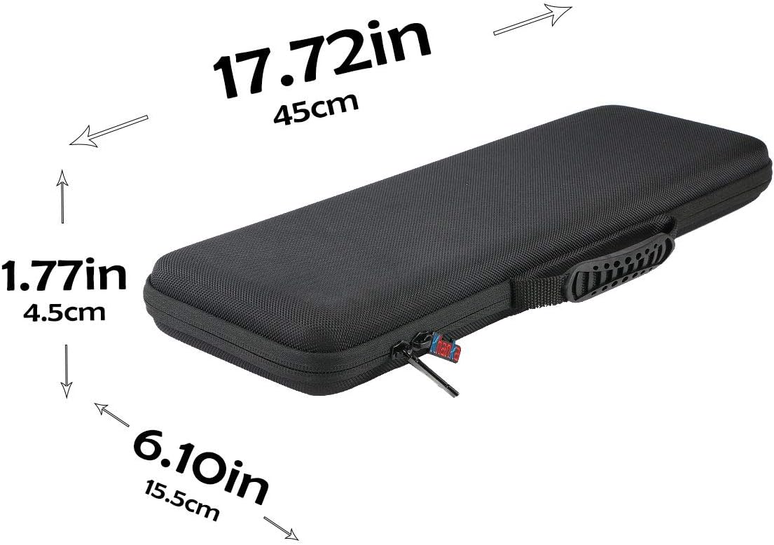 khanka Hard Travel Case Replacement for Logitech MX Keys S/MX Keys Mini/MX Keys Advanced Wireless Illuminated Keyboard Graphite,Case Only - Image 5