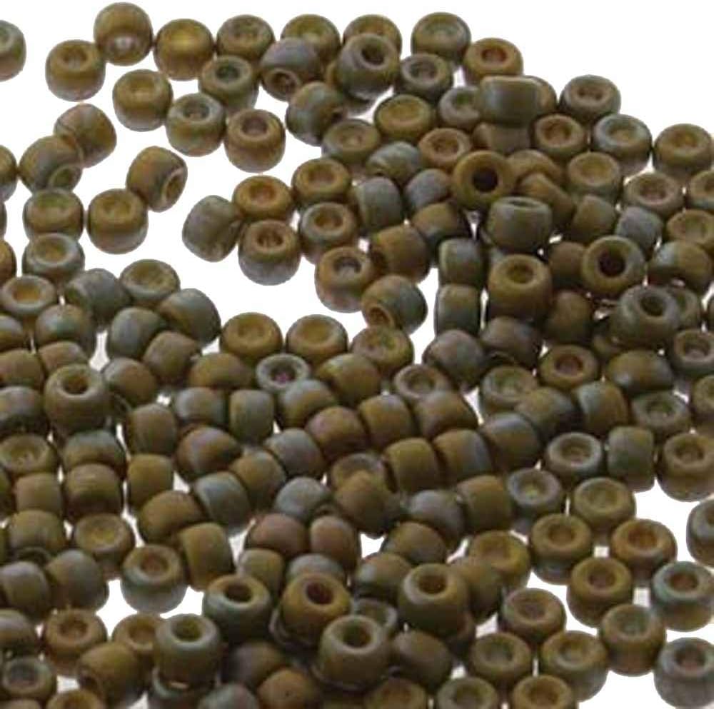 Matubo 2/0 Pony 90 Sead Beads 6.1mm 2.1mm Hole Czech Glass (Lemon Matte Nebula)