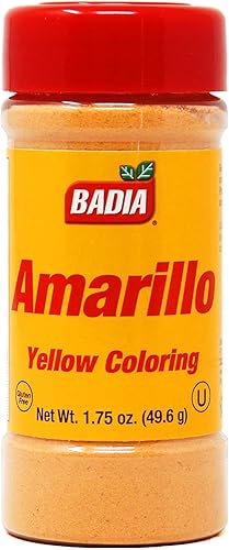 Badia Colorante amarillo, 1.75 oz – Colorante alimentario vibrante para arroz, sopas y salsas