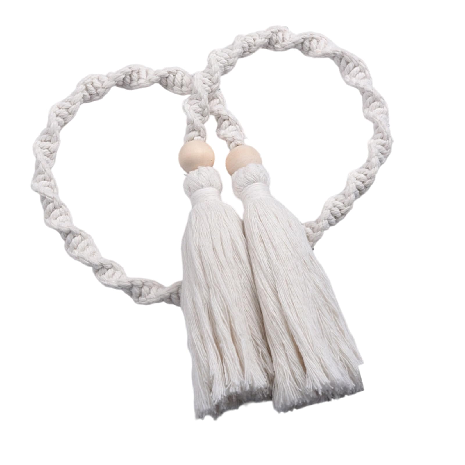 VlHpnpe Curtain Tiebacks, Curtain Tie Backs for Curtains Drape Tieback Holders Cord Decorative Holdbacks for Home Rope Tie Backs for Window Cord Buckles Tiebacks Braided