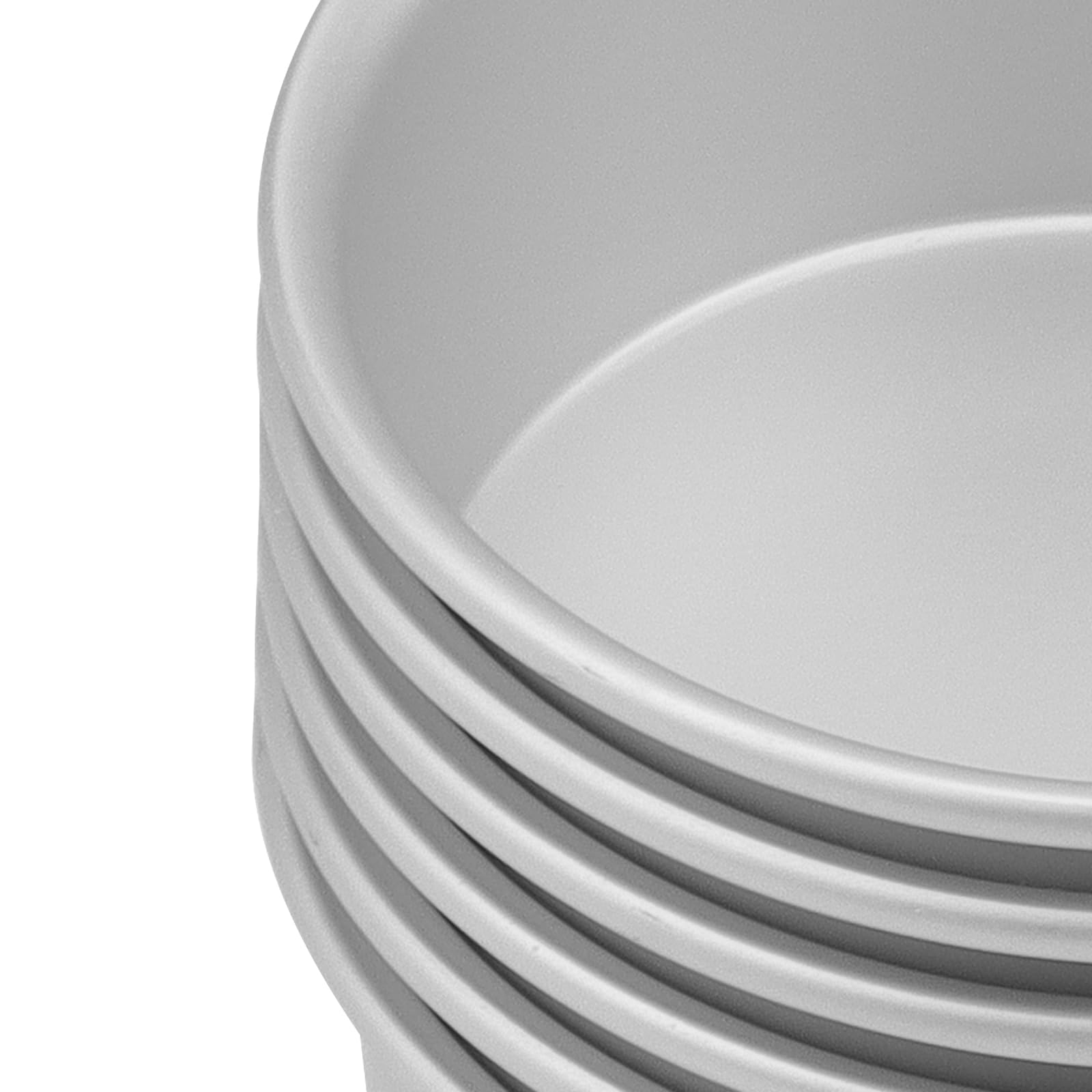 SOUJAP 12 mini stampi rotondi in alluminio per torte, 10,2 cm, design unico per matrimoni, compleanni, pane e dessert