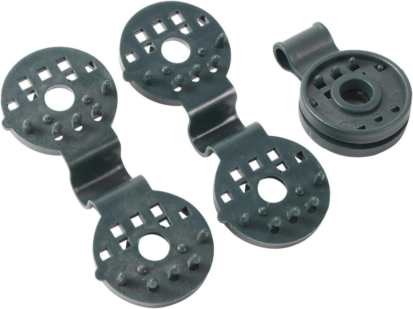 Shade Cloth Clips 25/40/100Pcs Sunshade Net Fixed Clips Garden Greenhouse Shading Cloth Fixing Buckle Grommet Fence Netting Hook Fix Clamp for Securing Shade Fabric to Poles, Fences(Black,100pcs)