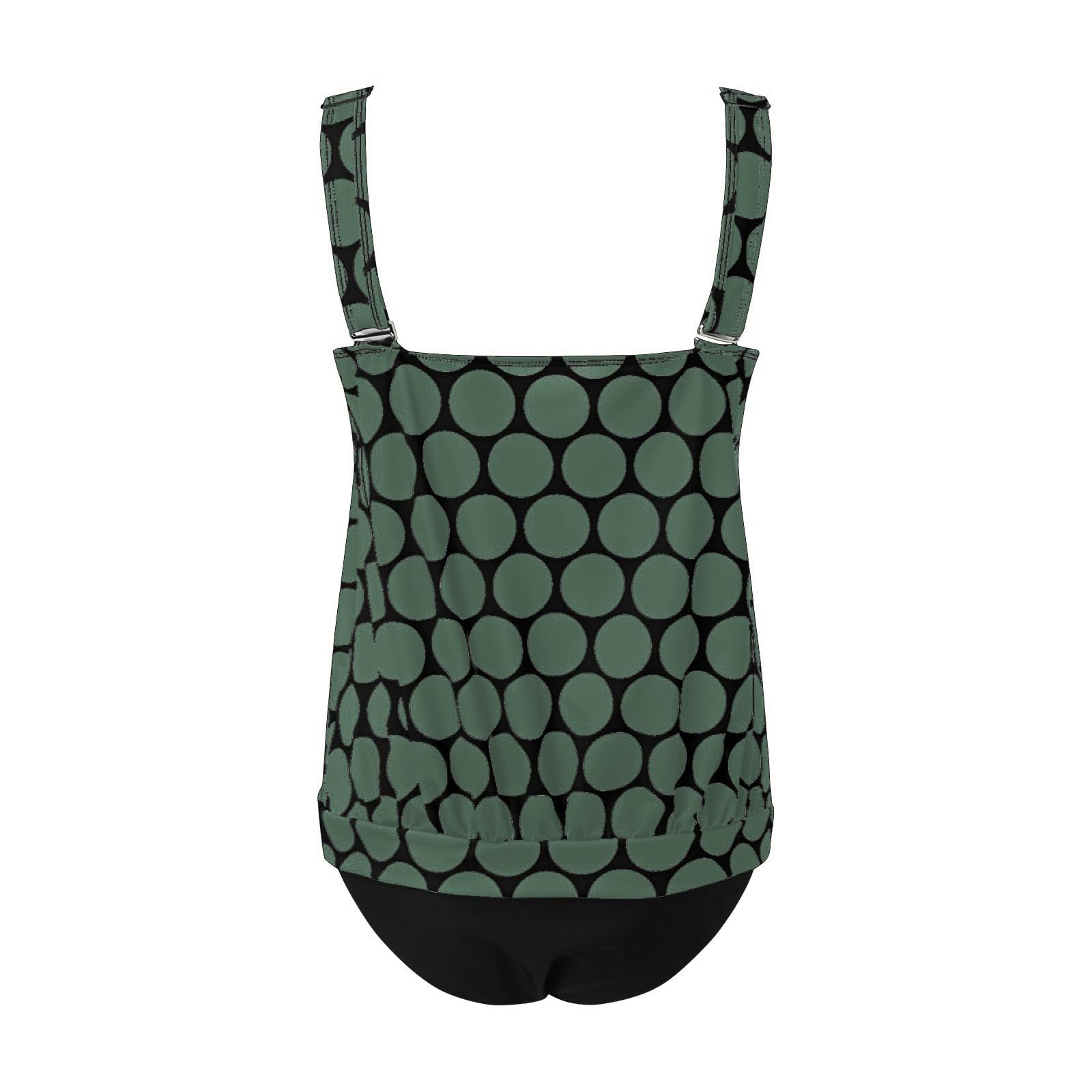 Tankini Mujer Control Abdomen Espalda Expuesta Bañador Dos Piezas Cuello U Pantalones Cortos Playa