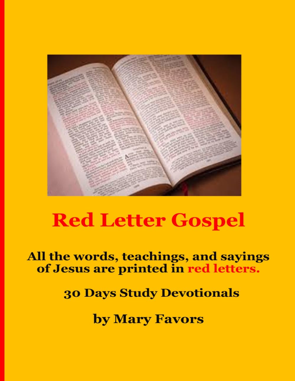 Red Letter Gospel 30 Days Devotional
