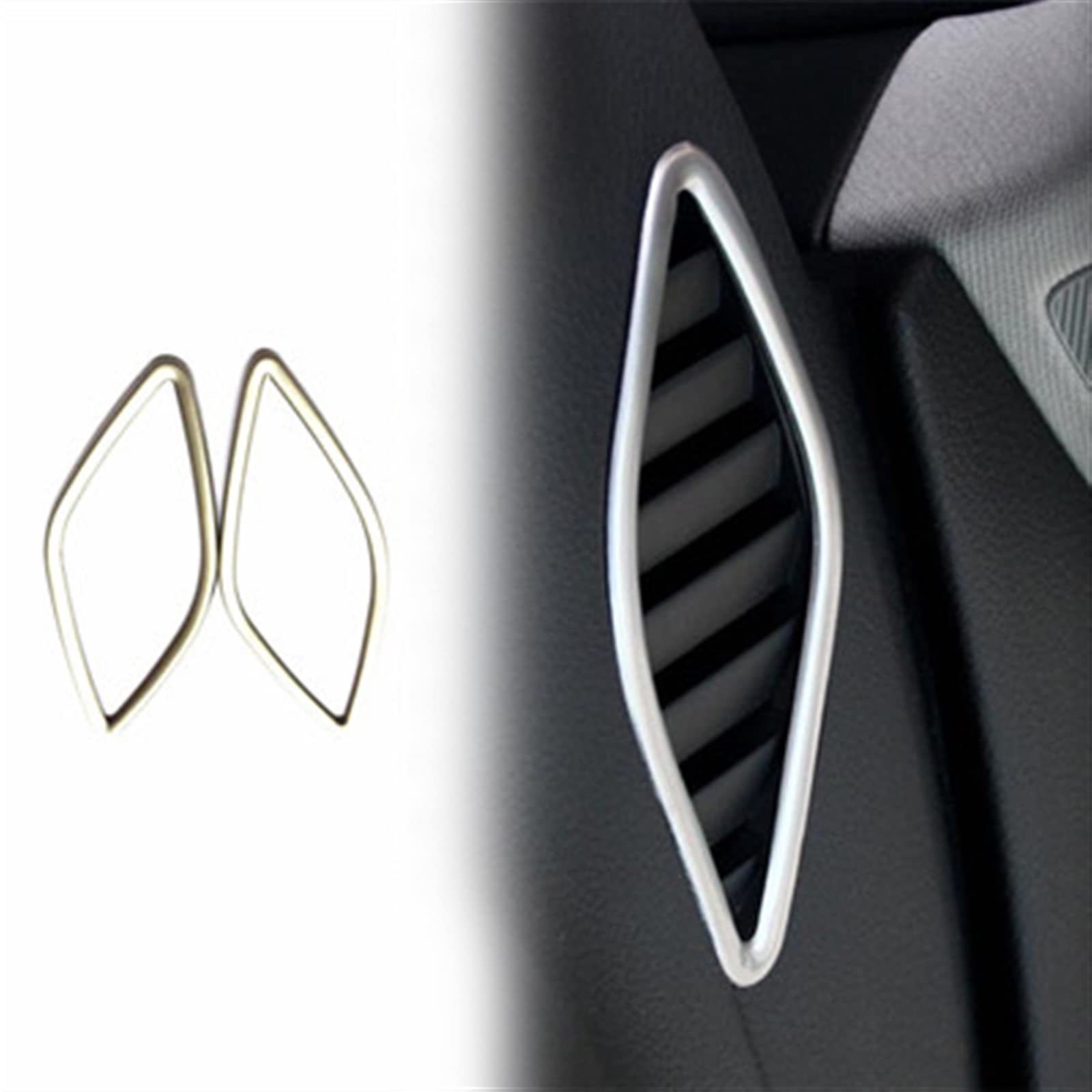 Car Styling Copertura Decorativa Per Bocchette Aria Condizionata – In Acciaio Inox – Per Audi A3 8V 2014-2020, Guida A Sinistra