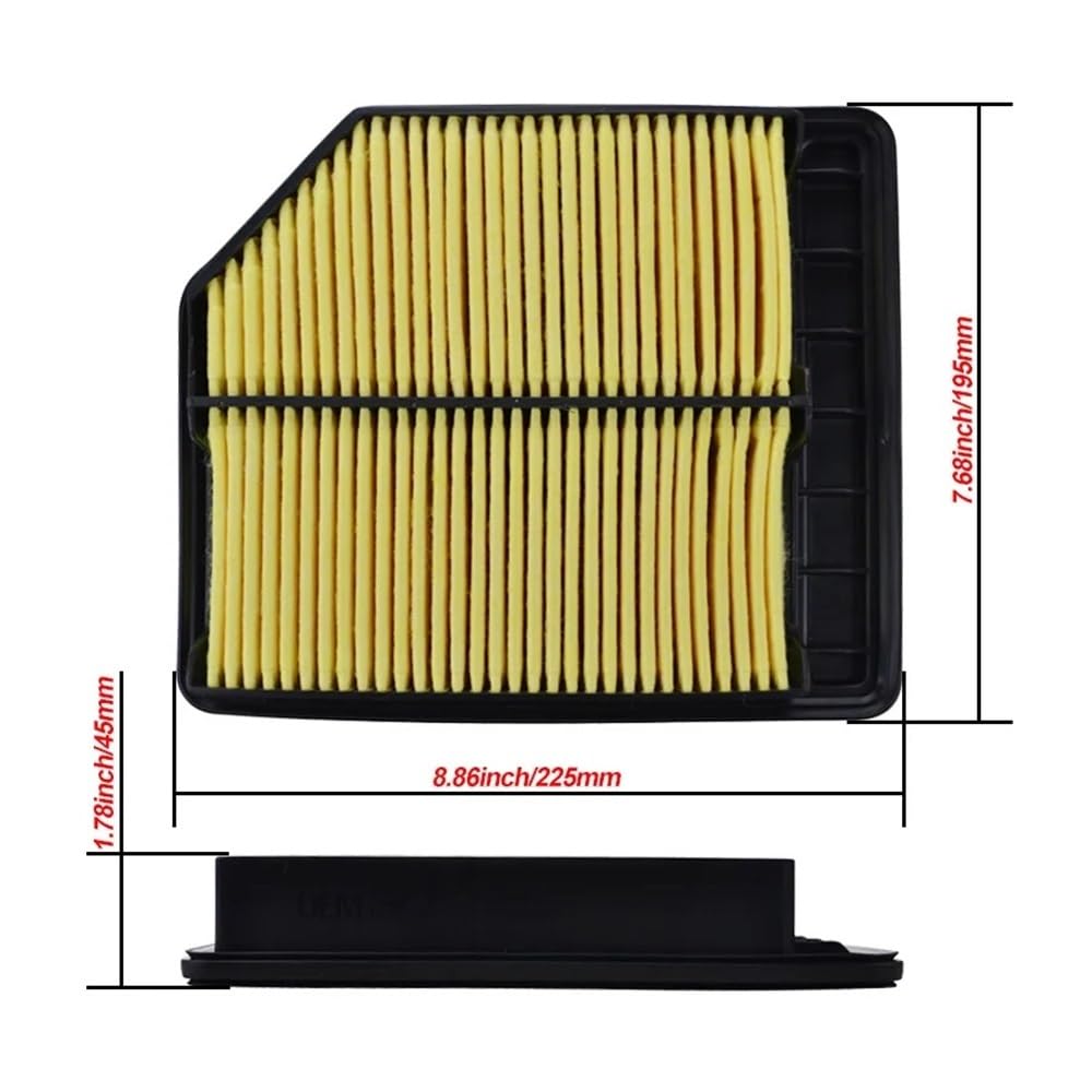 Filtre À Air 2 Pièces Filtre À Air Moteur Pour Civic 2006 2007 2008 2009 2010 2011 1,8 L 4 Cylindres Pour FD1 Pour 17220-RNA-Y00 Pour FA117220-RNA-A00