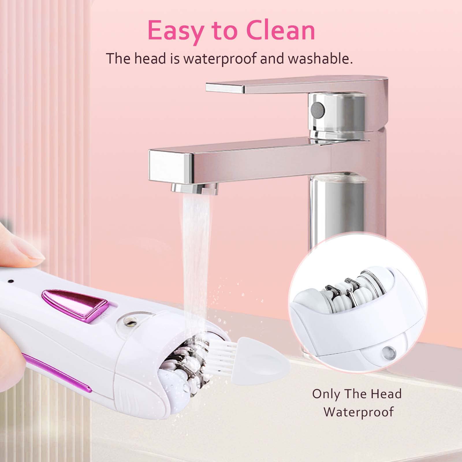 Epilierer Damen, Gesichtshaarentferner für Frauen mit LED-Licht Schmerzfrei Elektrischer Epilierer für Frauen, Gesicht, Körper, Achselhöhle, Bikini, Bein