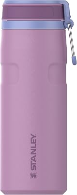 Stanley IceFlowBottle Twist Flip 0.47L – 12 Ore Di Freddo – 3 Giorni Di Ghiacciata – Lavabile In Lavastoviglie – Borraccia Acciaio – Senza BPA – Isolamento Sotto Vuoto – Lilac