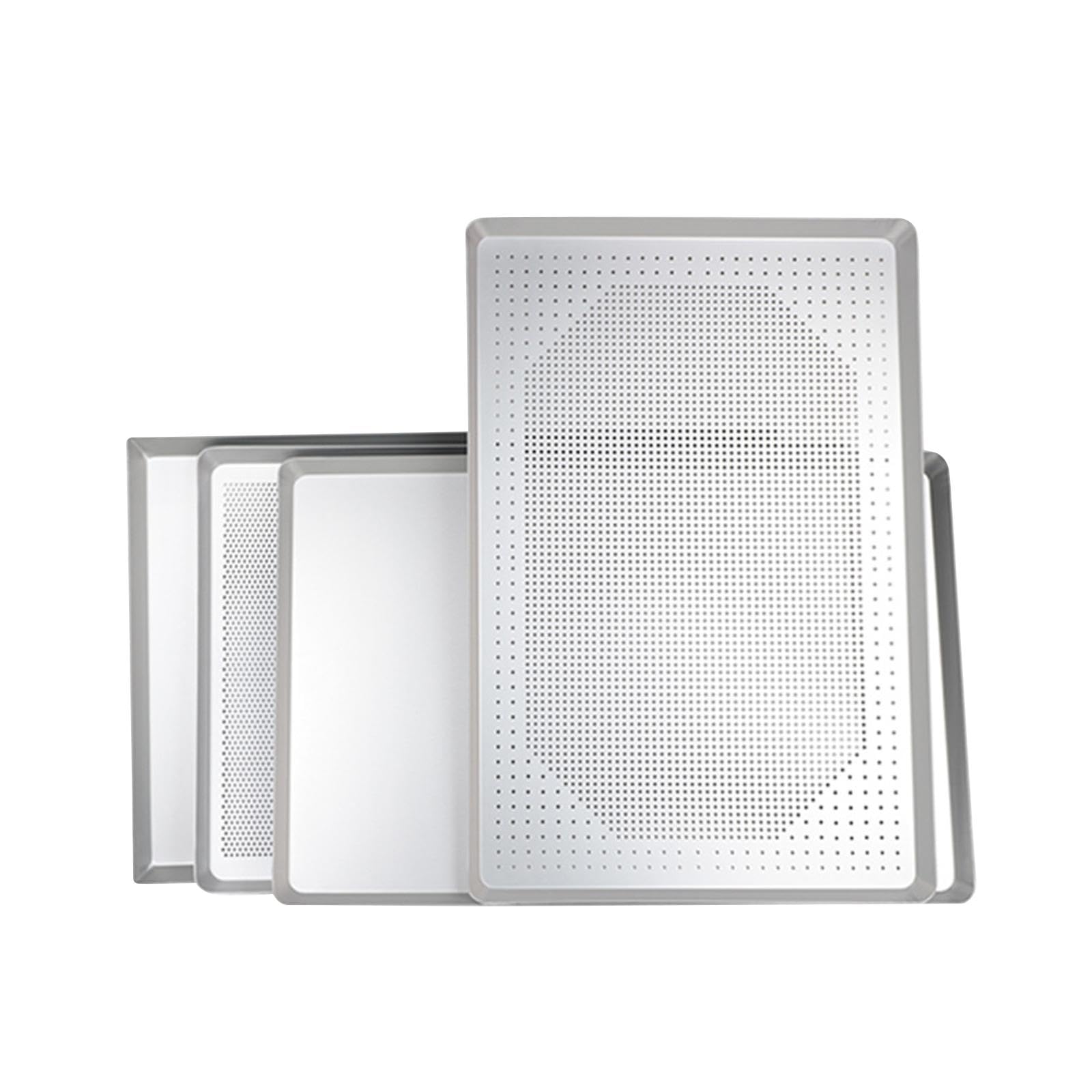 Pizza Pan Aluminium Kuchenform Lochblech Ofenbackblech Backplatte Aus Robuster Aluminiumlegierung für Freundeskreis Backabende Feierlichkeiten, Stil b