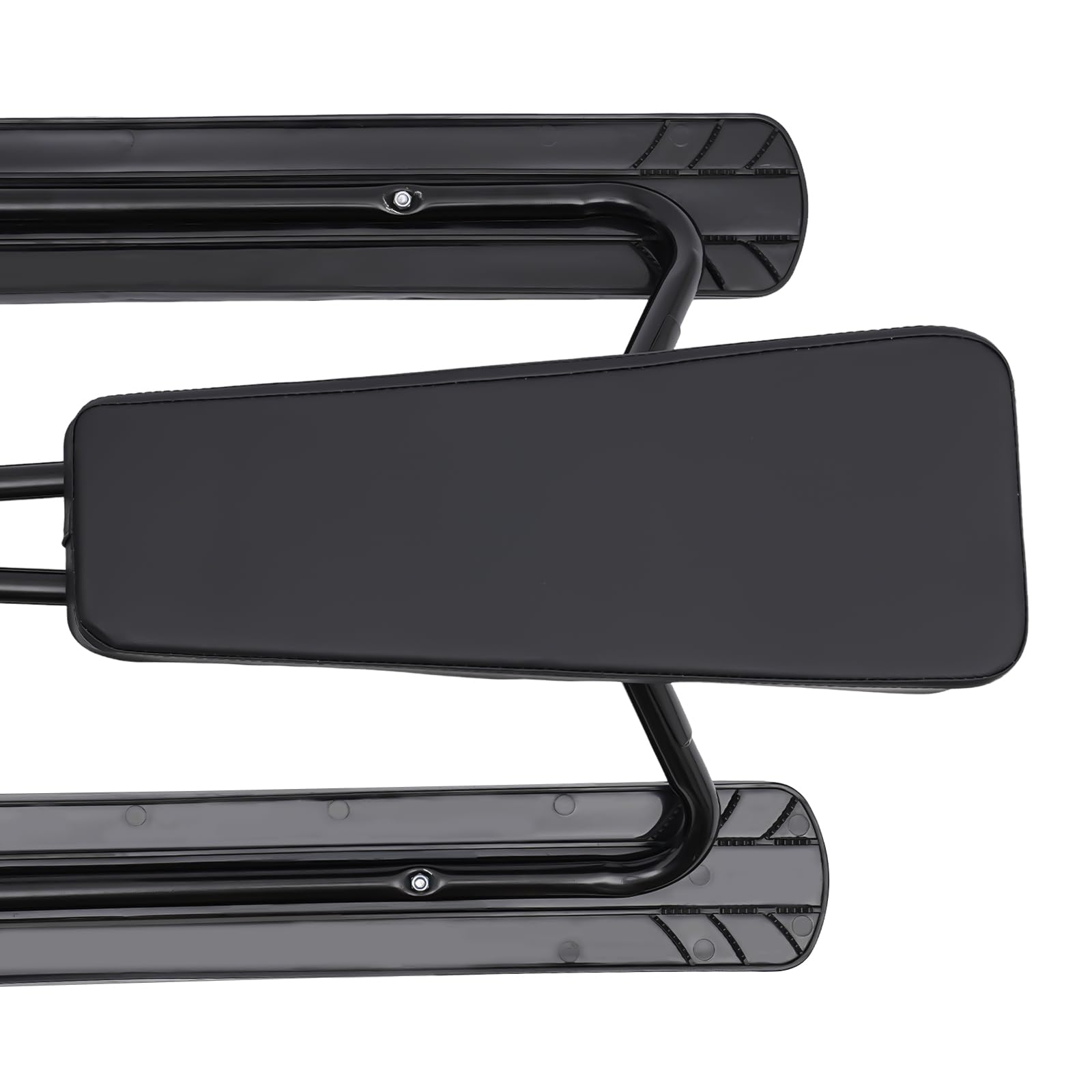 Snow Racer Sled - Trineo de nieve (114 x 50 x 38 cm, con volante y frenos dobles, superficie antideslizante, robusta, para niños y adultos, 100 kg)