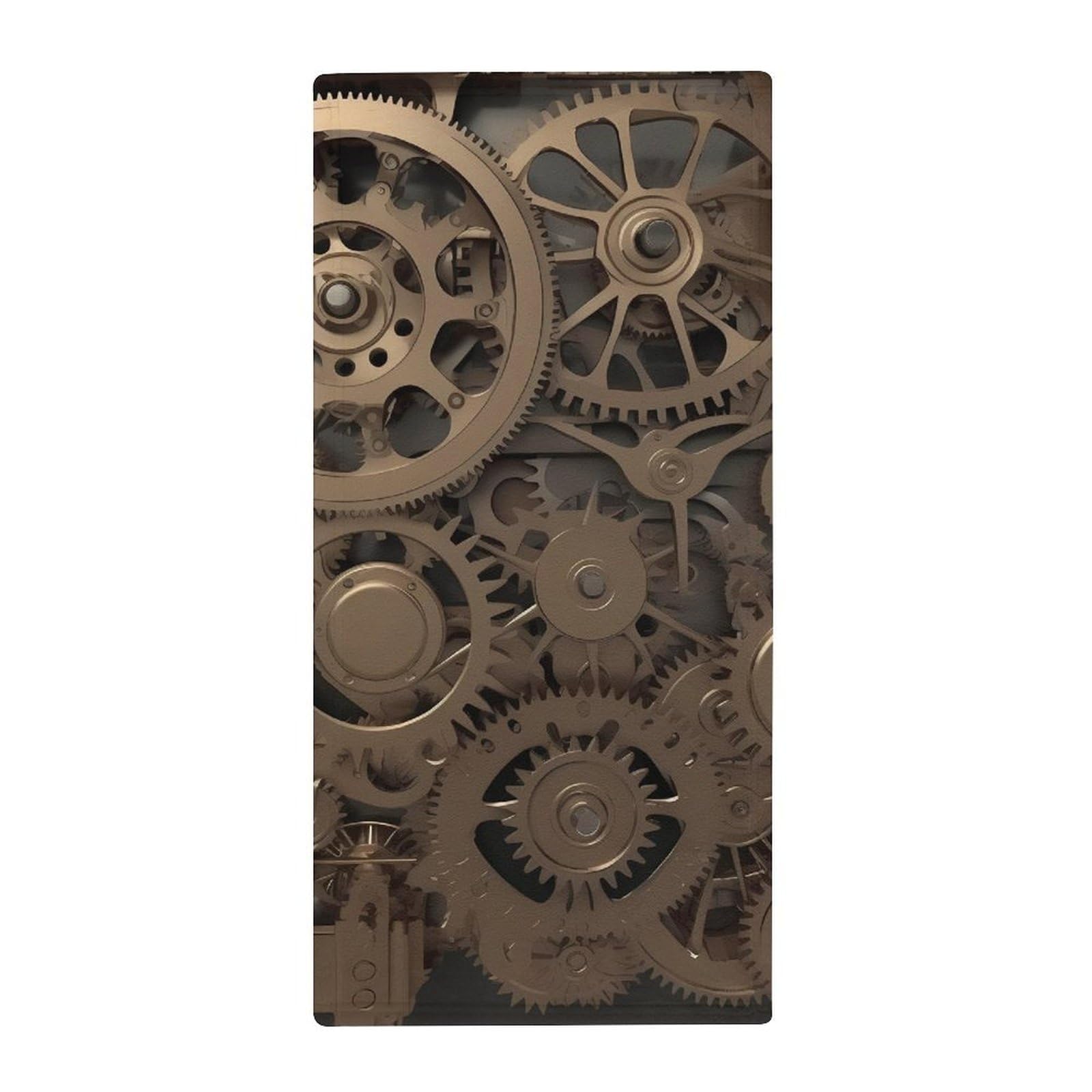 VFMKT Steampunk Mechanical Gears Hand Towel 28.7" X 13.8" Soft Absorbent Bath Towel Kitchen Dish Towels for Bathroom Gym Spa Home Face Towel Decor