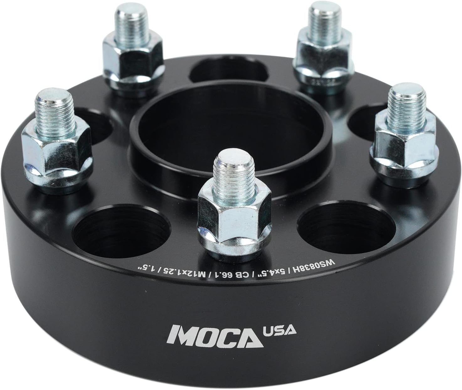 MOCA 4Pcs Hub Centric Wheel Spacers 1.5" Thick, 5x4.5, Hub bore 2.6" fits Infiniti Ex35 G35 G37 FX45 FX50 I35 M45 Q45 Qx50 Qx60 Qx70, for Nissan 350Z 240S