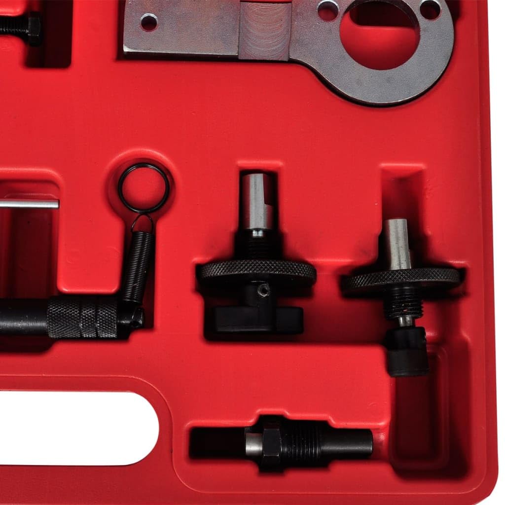 Juego de herramientas de ajuste de motor adecuadas para motores Opel, Vauxhall, Saab 1.3 y 1.9 CDTI, con maletín de herramientas de acero, kit de reparación universal para mantenimiento