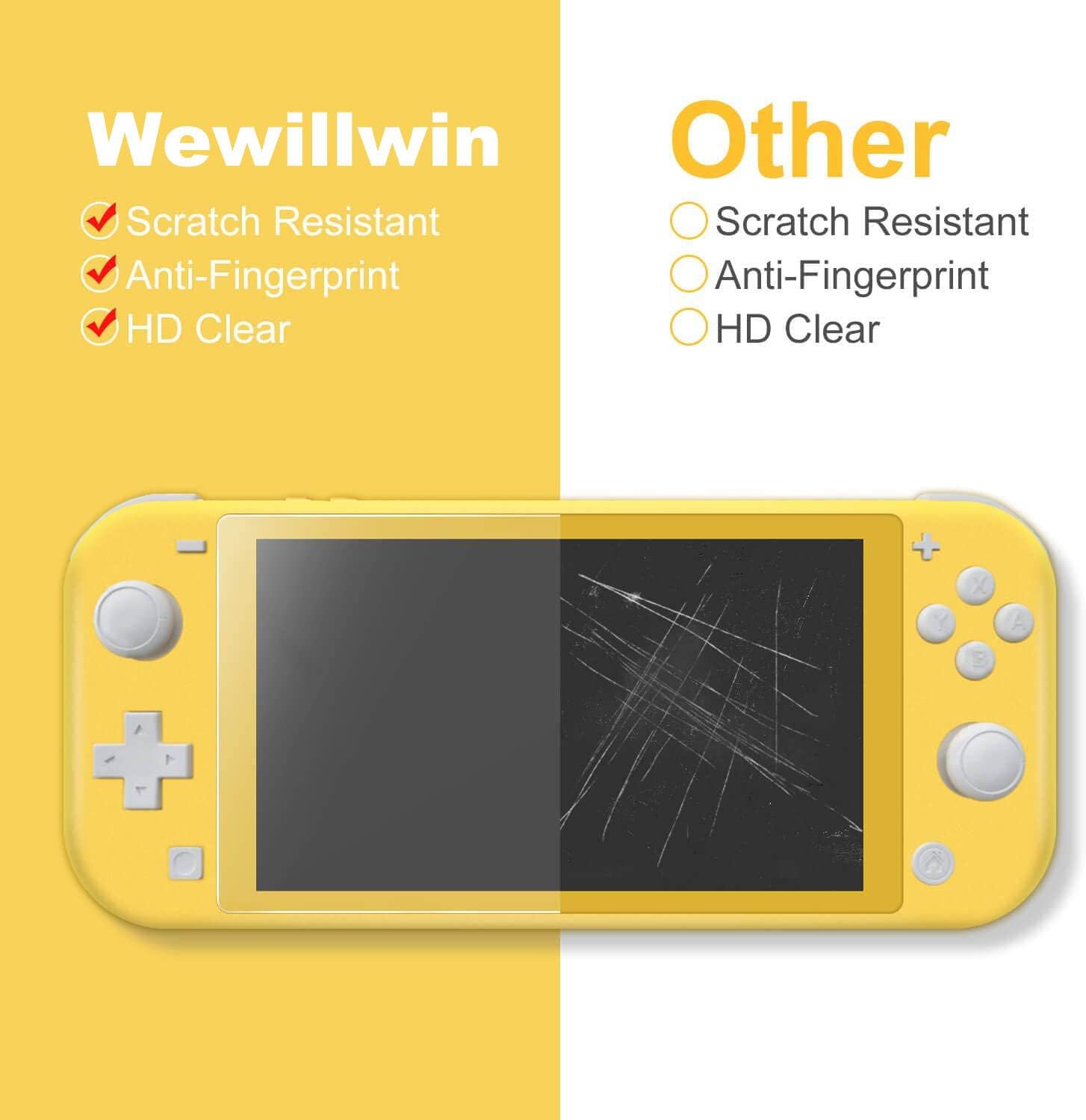 BJKing [2 Pack] Screen Protector Tempered Glass for Nintendo Switch Lite, Transparent HD,High Definition,Clear Anti-Scratch with Anti-Fingerprint Bubble-Free for Switch Lite 2019 - Image 3